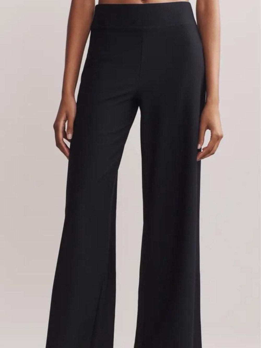 Classic Black Wide-Leg Pants